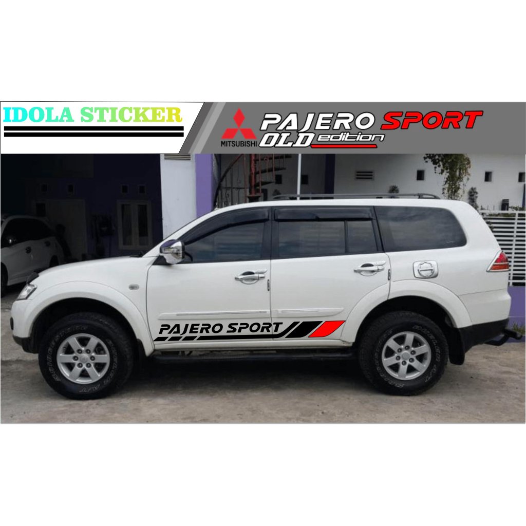 สติ๊กเกอร์ร่างกายด้านข้างรถ PAJERO LIST PAJERO CUTTING สติ๊กเกอร์