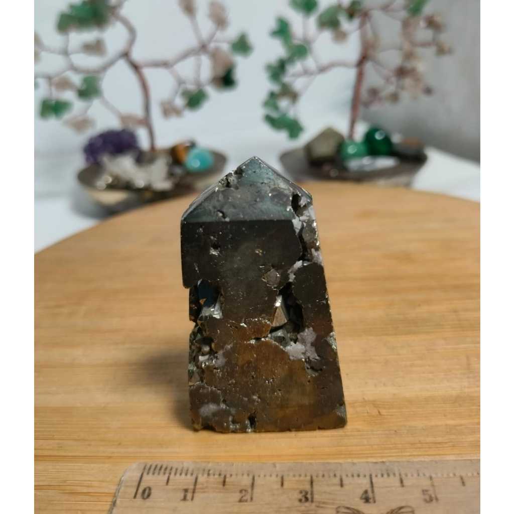 Stone Tower Pyrite Natural Peru Pointer (7)