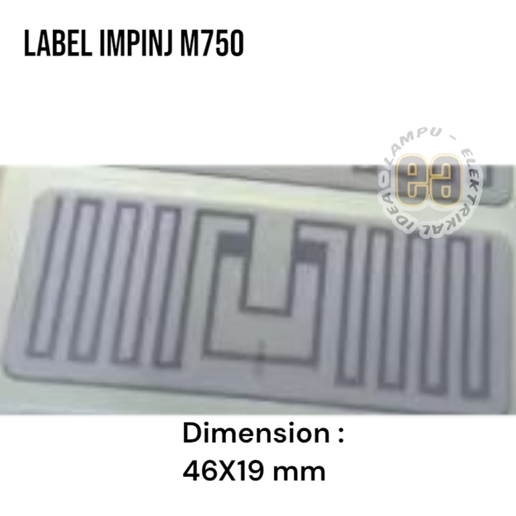 LABEL TAG UHF PAPER IMPINJ M750 / UHF สีขาว 86-960MHZ 46 X 19MM