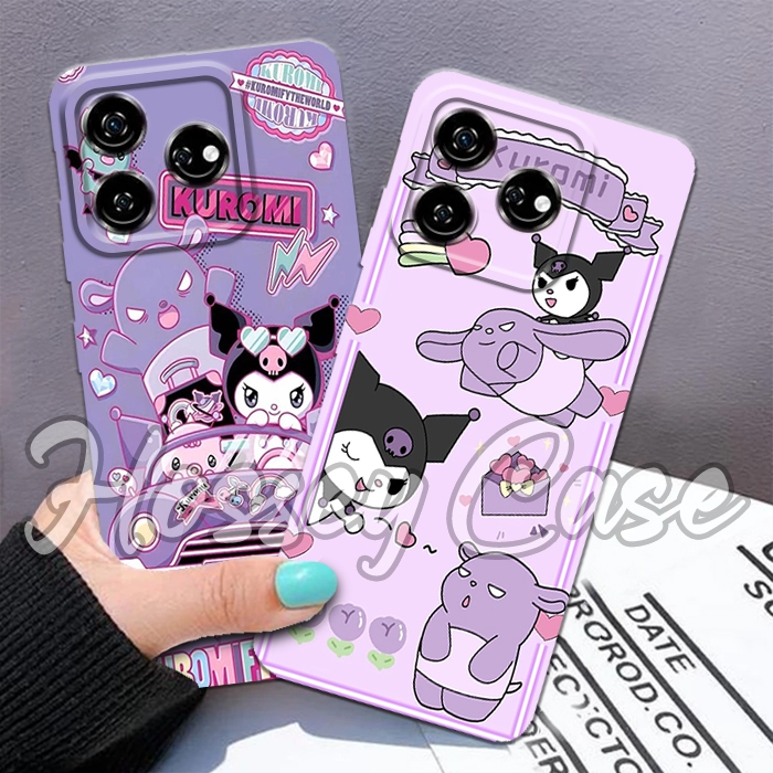 เคสนิ่มสําหรับ Oppo A3s / Realme C1 / A1k / Realme C2 / a5s / A7 / F9 / A12 / A11K - Kuromi Motif - 