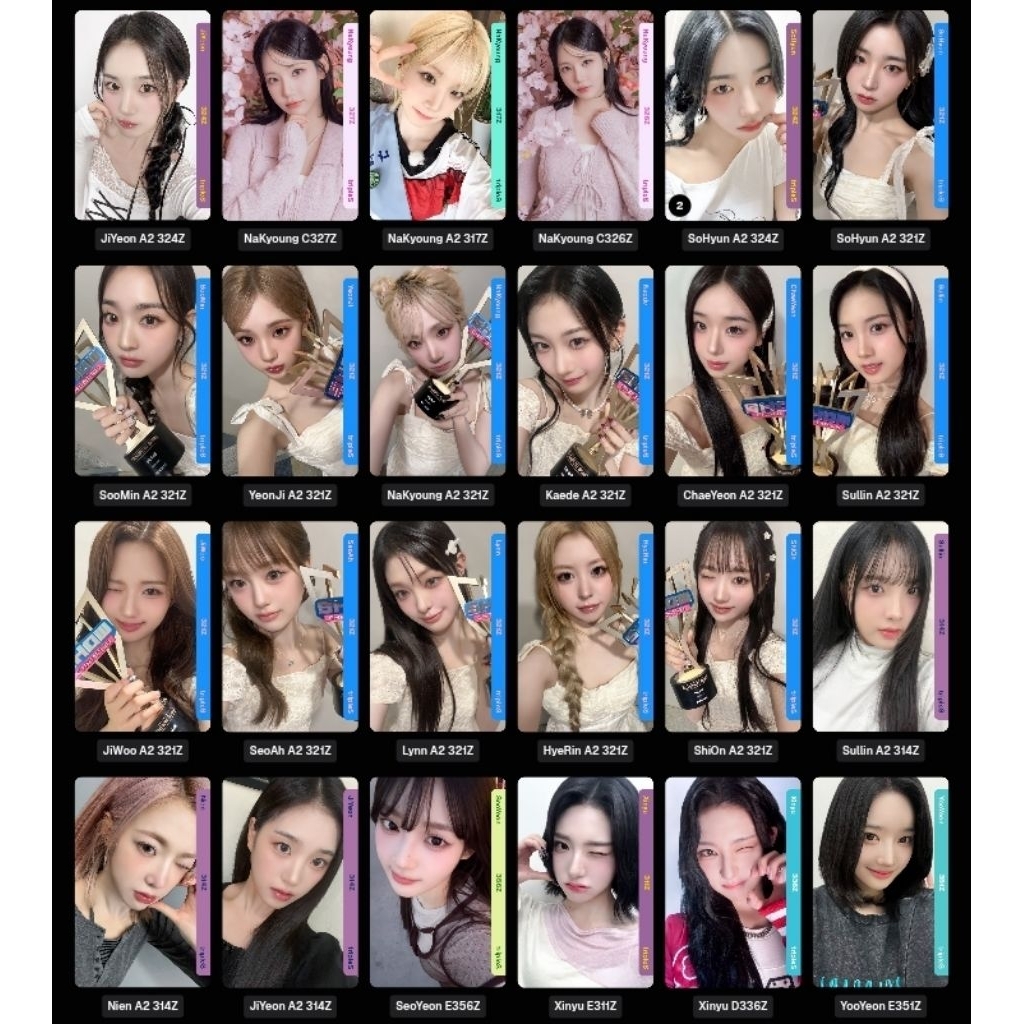 TripleS วัตถุดิจิตอล dco photocard nakyoung jeyon sohyun