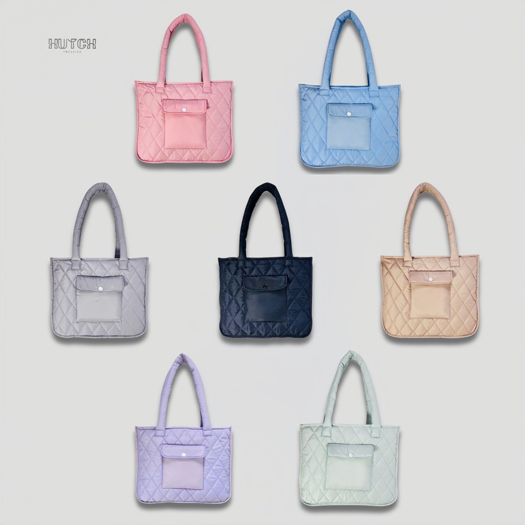 TARO TOTE BAG Puffy Diamond Quilted Bag / Laptop Bag / Tote Bag