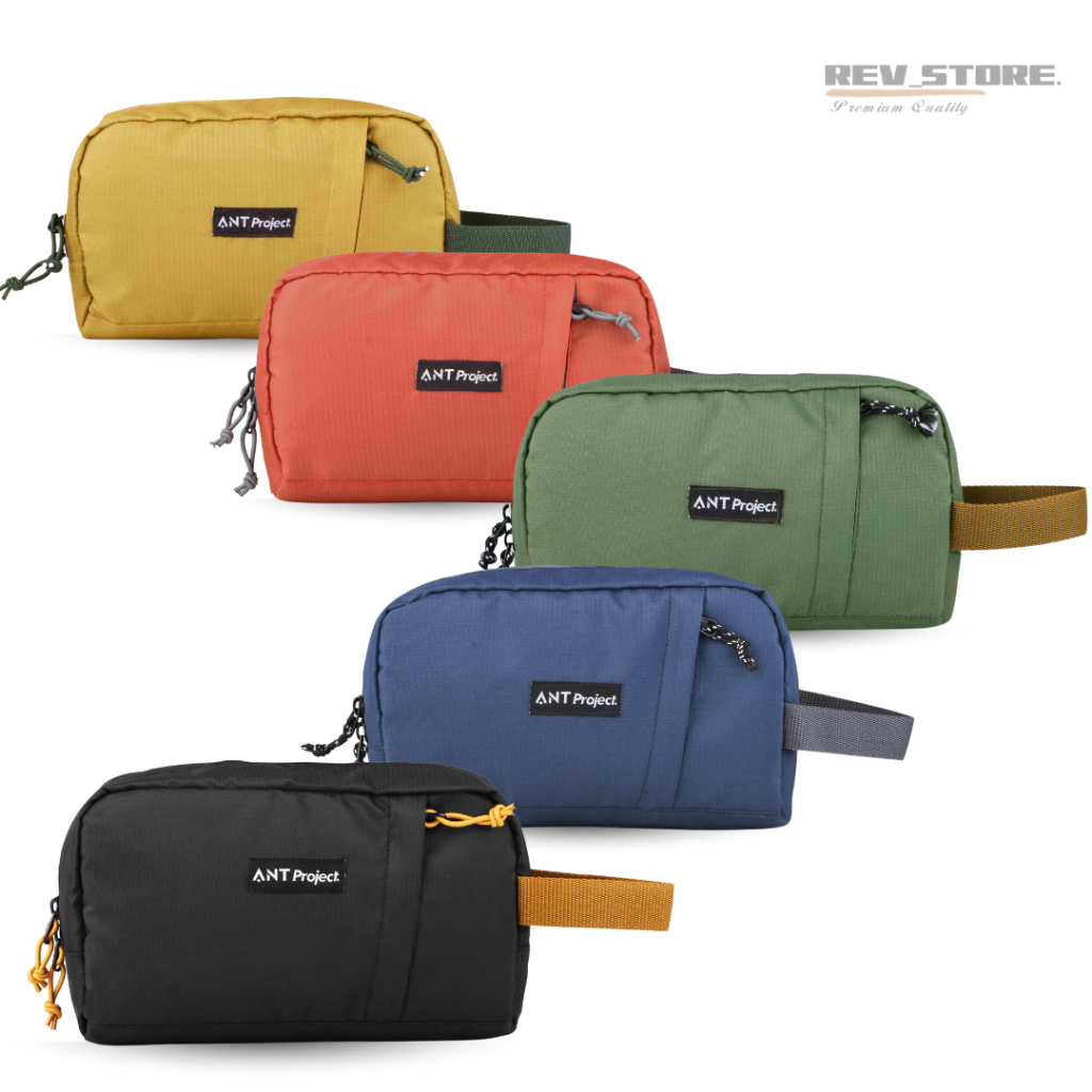 REV STORE - กระเป๋าถือ Pouch Roaster Green Army Pouch Organizer Bag