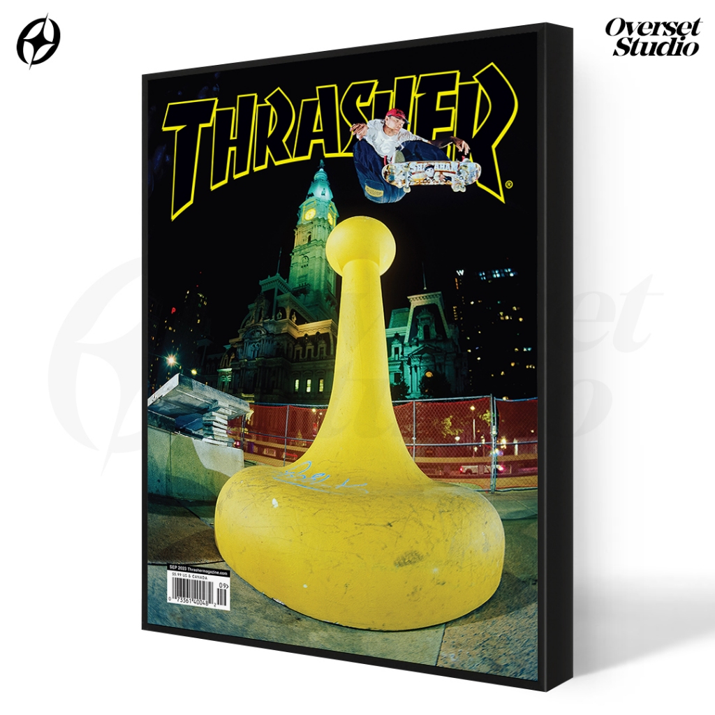 (โปสเตอร์ + Frameblock) Thrasher Aesthetic Wall Poster Minimalist Room Decor Wall Decor PST24