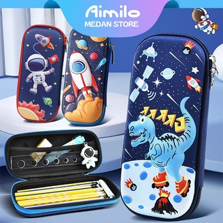 Aimilo - Tempat Pensil Aesthetic 3D Tempat Pensil Anak Laki Laki Waterproof Kotak Pensil Anak Perempuan Alat Tulis Sekolah