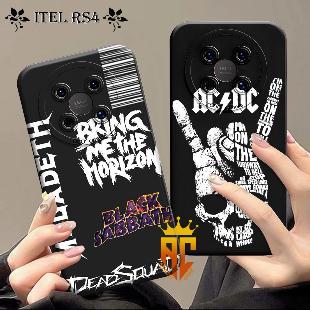 Softcase ITEL RS4 / S23 PLUS / A80 / A50 / A60 / A60S / A70 / P40 / S23 Fashion Case Last Metallic M