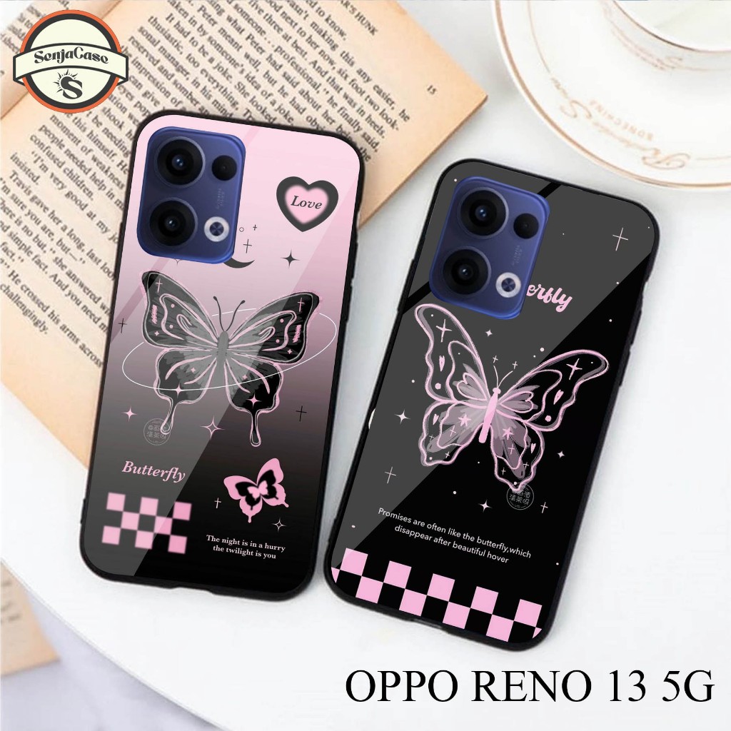 HP SENJACASE SOFTCASE GLASS TYPE 0PP0 RENO 13 5G ใหม่ล่าสุด - Silicone - เคสเคลือบเงา - เคส - ล่าสุด