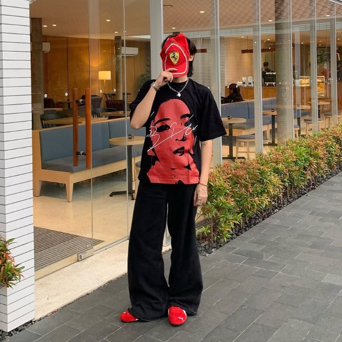 เสื้อยืดตลาด Han So Hee Boxy