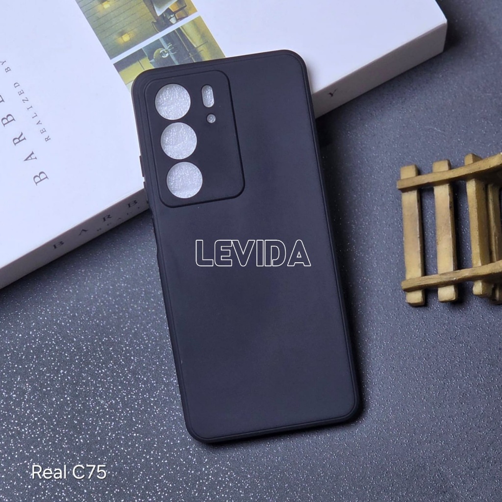 Realme C75 Realme C75X Softcase Macaron Square Black / Case Square Black Edge Case Realme C75 Realme