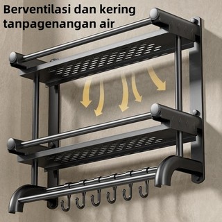 SUS304 Rak kamar Mandi Rak Dipasang Dinding Kamar Mandi Digunakan Tanpa Mengebor Lubang Rak Sabun Serbaguna