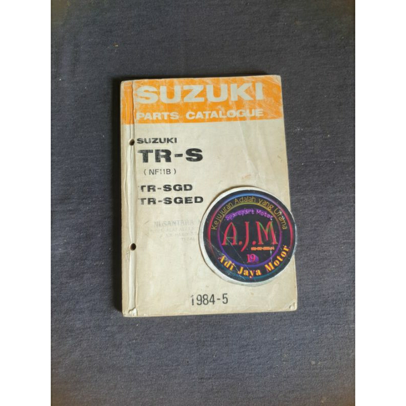 หายาก Suzuki Trs Tr-S 1984 Copian Catalog Part Book