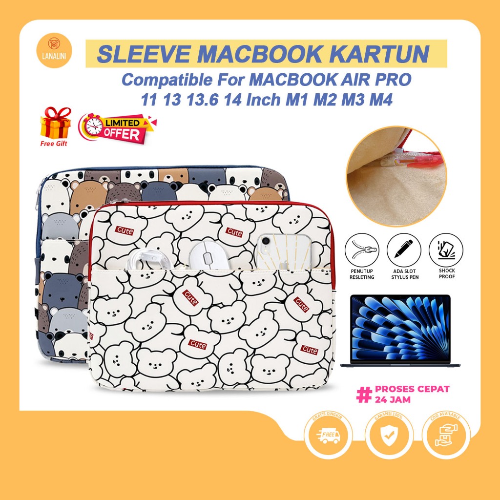 MERAH Apple Macbook Air Pro M4 M3 M1 M2 Max แล็ปท็อปกระเป๋าป้องกันกรณี 11 12 13 14 นิ้ว 14 "13 "กันก