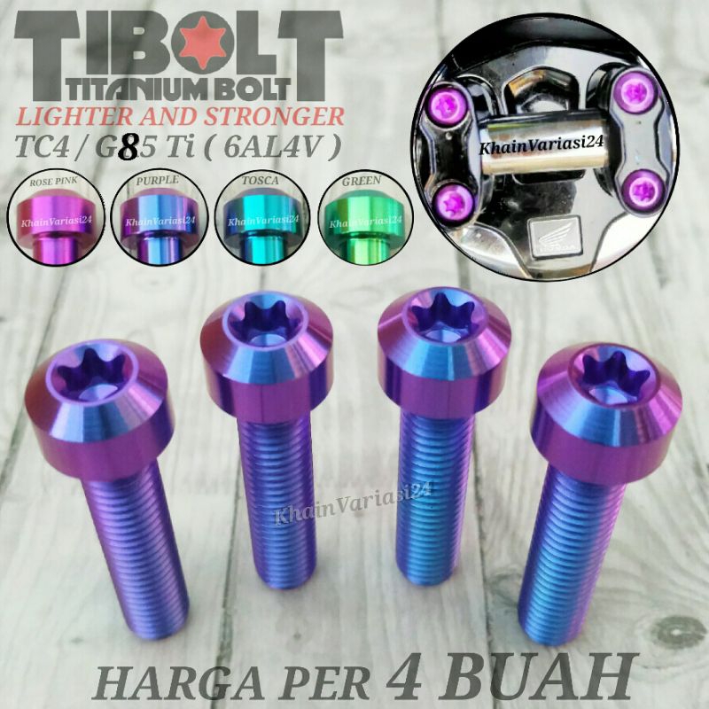 Beat street Pcx Adv 150 160 แฮนด์ Raiser Titanium Bolt