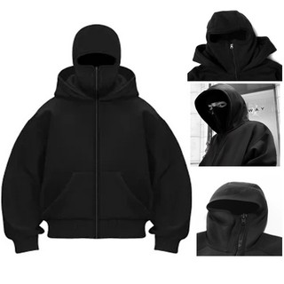 Hoodie BALACLAVA Zipper Polos Pria Premium Tebal / Jaket Hoodie Boxy Blackclava New Arrival Terbaru 2025