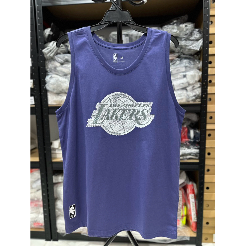 KATUN NBA MENS T-SHIRTS แขนกุด NBA LAKERSS MUSCLE TEE เสื้อยืด NBA T-SHIRTML234LB10 NAVY ORIGINAL CO