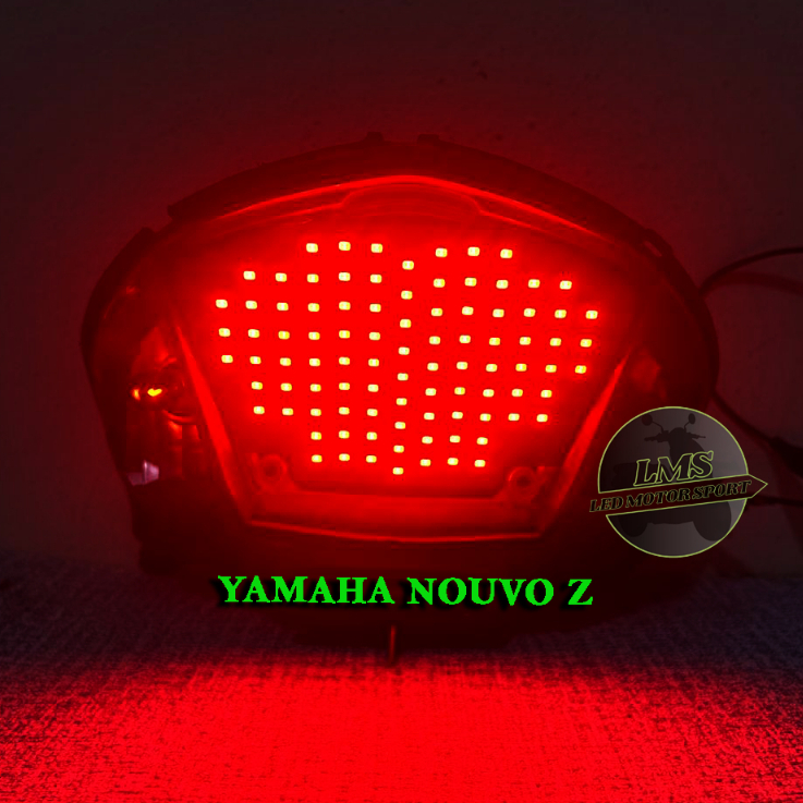 LMS STOPLAMP RUNNING YAMAHA NOUVO Z ปี 2005-2007 RUNNING BRAKE LIGHT VARIATION LED MOTORCYCLE (PNP) 8 โหมดอัตโนมัติต้องเปลี่ยนกระแส DC ให้แสงสามารถวิ่งได้