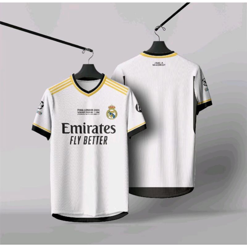 R34L M4DR1D HOME JERSEY 2024 ชื่อและหมายเลขด้านหลังฟรี