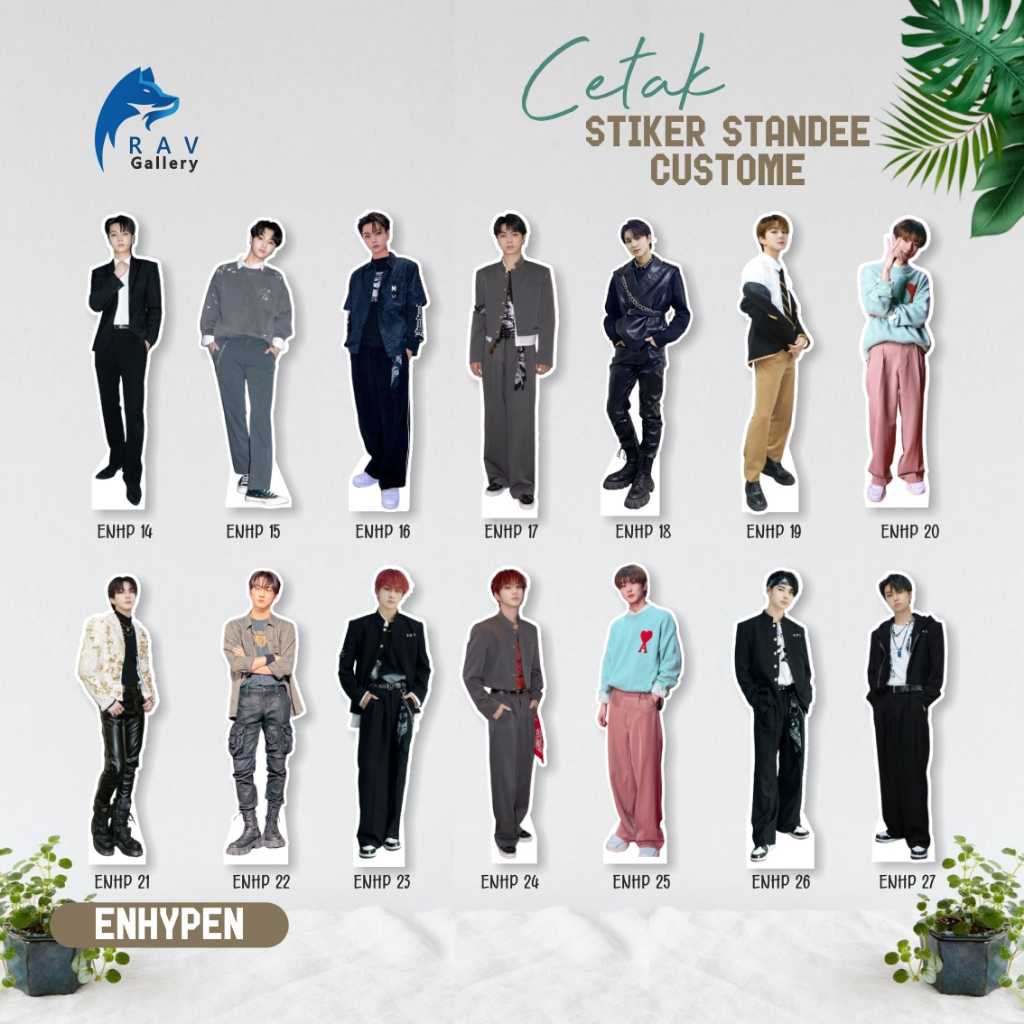 TXT STANDEE STICKER / ENHYPEN / WAY V / KPOP STANDEE / HUMAN STANDEE / KPOP IDOL / WATERPROOF / FEST