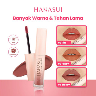 COD Hanasui Lip Cream Mengandung Vitamin E / Pigmented Olive Oil - Velvet Matte Finish / BEEGLOW99