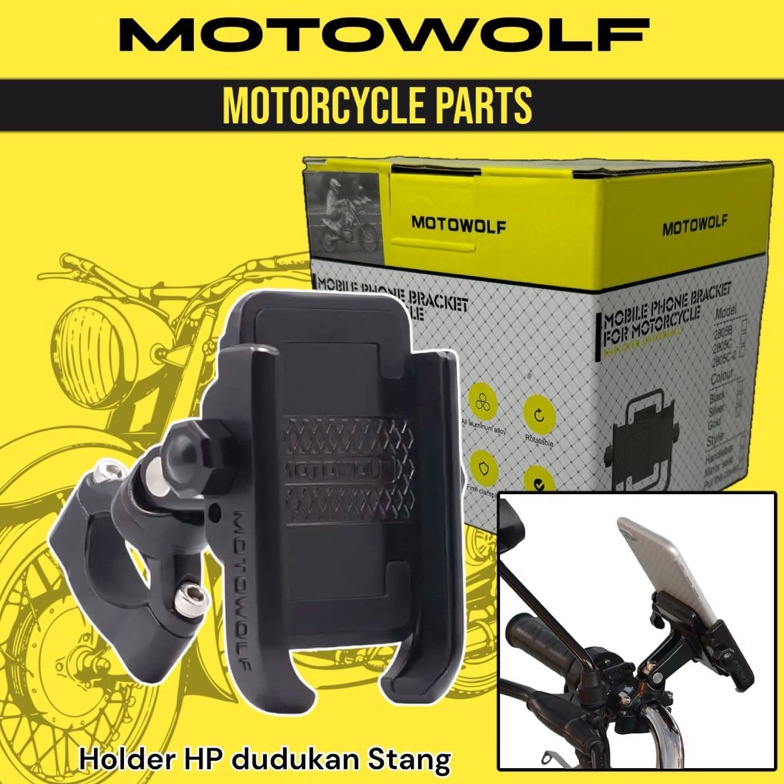 CODE P7J HOLDER HAPE HP V2 MOTOWOLF HANDLEBAR AND MIRROR ORIGINAL MOTOWOLF