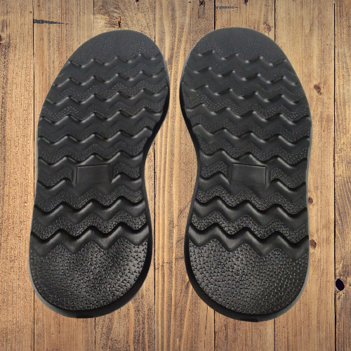 Vibram Boot Redwing สีดําและสีขาว Outsole Cut Sole - รองเท้าหนอน