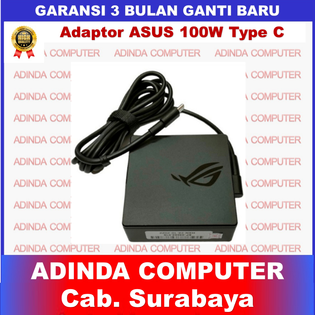 อะแดปเตอร์ชาร์จแล็ปท็อป Asus ROG 20V 5A 100W Type C