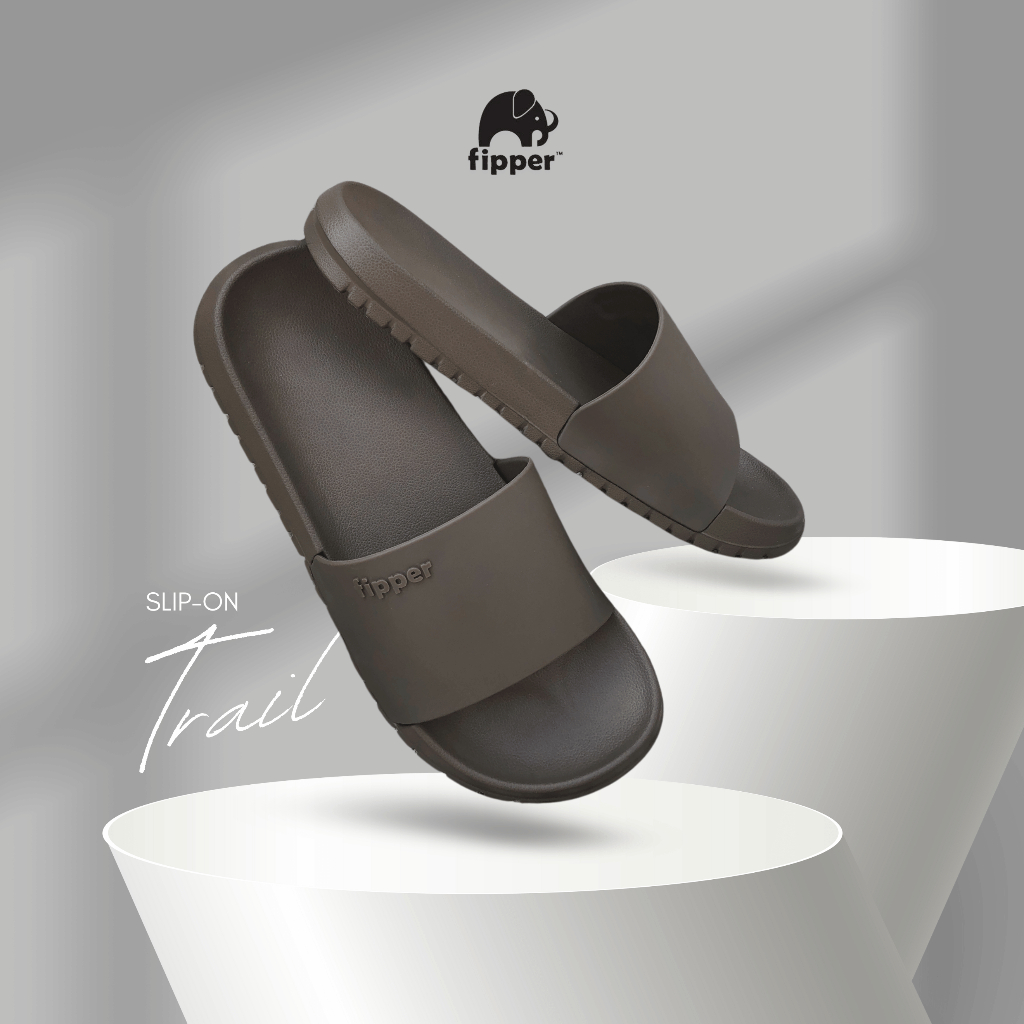 Fipper Slip On Trail / Sandal Slip On / Fipper Trail / Slip On Unisex - Taupe