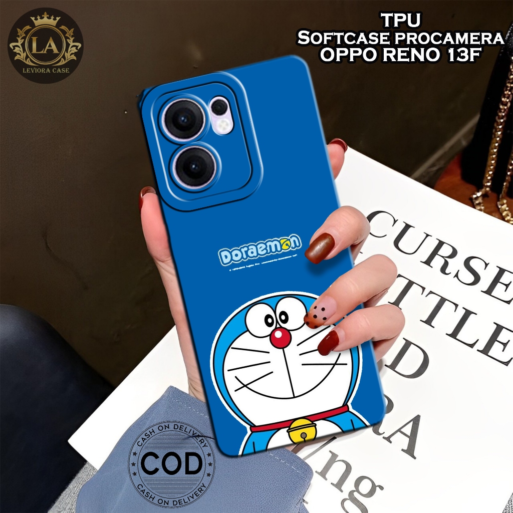 เคส HP ล่าสุด Oppo Reno 13F 2025 - เคส Leviora - เคสแฟชั่น Doraemon - Oppo Reno 13F 2025 Softcase - 