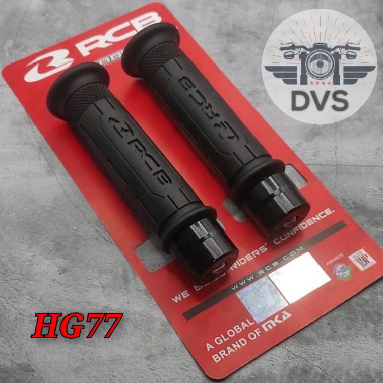 CODE X94I 2 in 1 Package RCB ORIGINAL HANDGRIP HG66HG77 ROUND HANDLEBAR STEEL CNC UNIVERSAL Black SE
