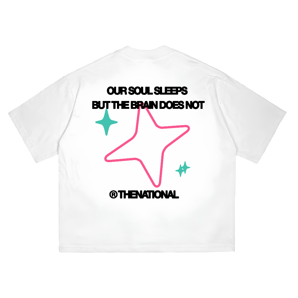 เสื้อยืด Thenive Boxy Soul Sleep White