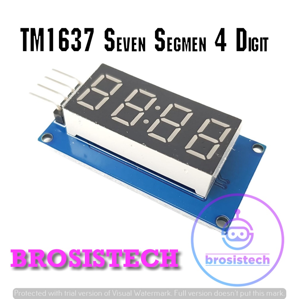 TM1637 เจ็ดส่วน 4 หลัก TM1637 จอแสดงผล Led 4 หลัก