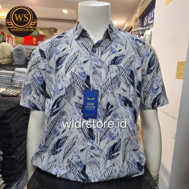 KEMEJA GIANI GRACIO เสื้อเชิ้ตผู้ชายแขนสั้นแบรนด์ G71805 002 03