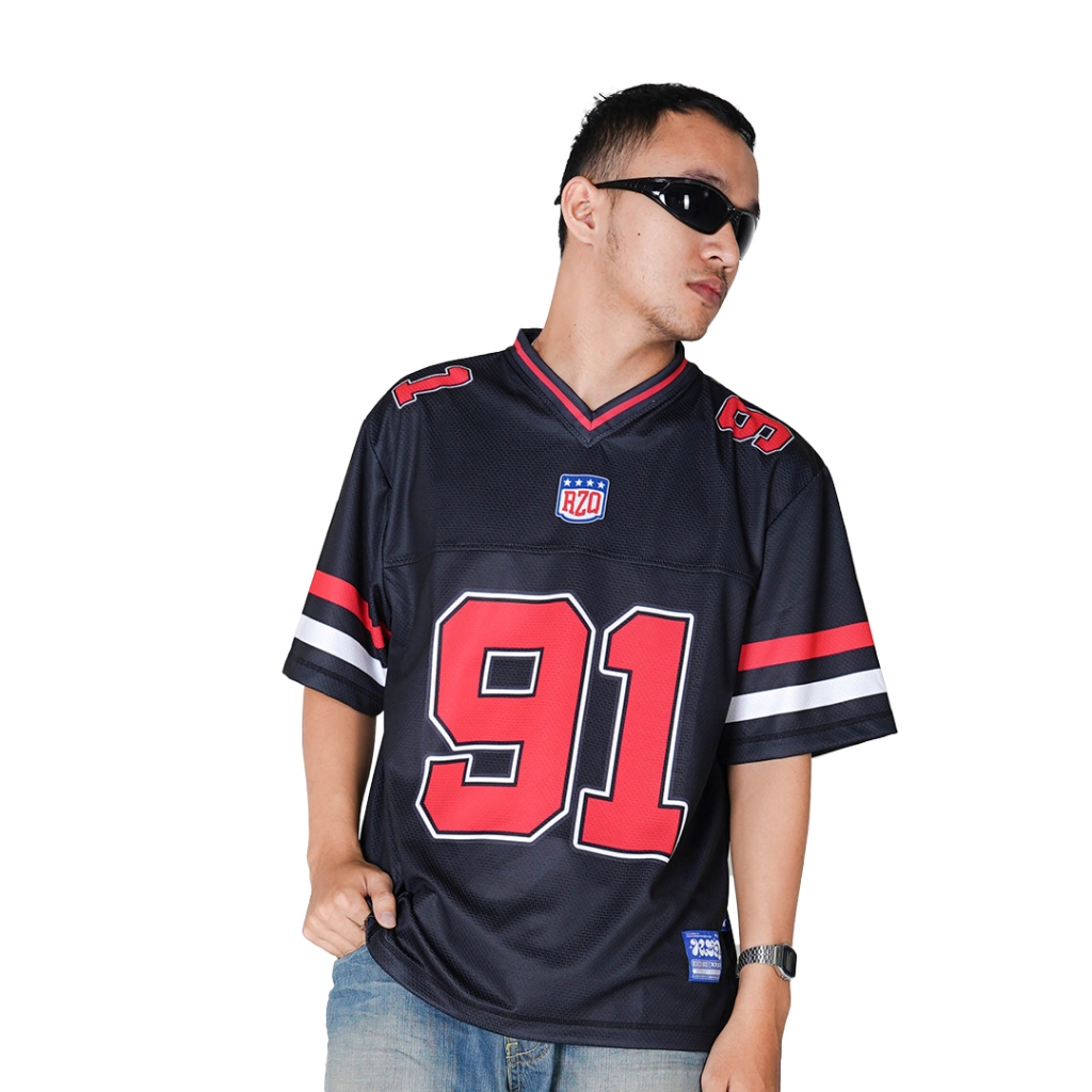 RZQ / 91 / Number Series / Jersey / Streetwear / Oversize / Music / Boxy Fit / Vintage / Blocke Core