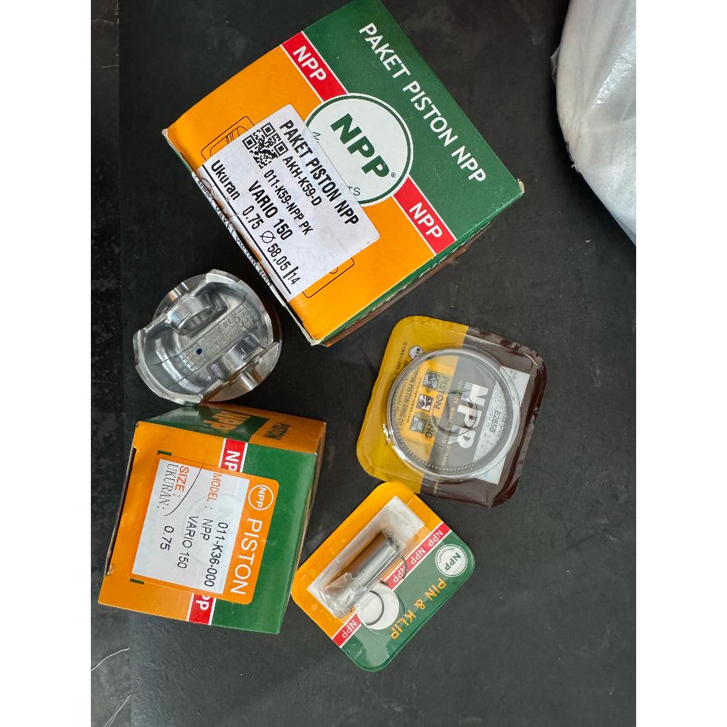 PISTON KIT SIZE [0.75] VARIO 150 K59 [NP 131P4-K59-007] NPP | NPP ดั้งเดิม 100%