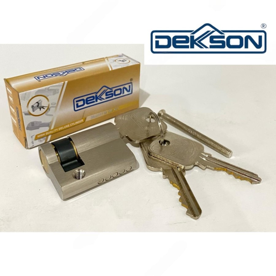 DEKKSON CYLINDER CYL HC DL40 มม.ครึ่งล็อค CYLINDER ครึ่ง CYLINDER หนึ่งด้านข้าง DL30 + 10 มม.SN