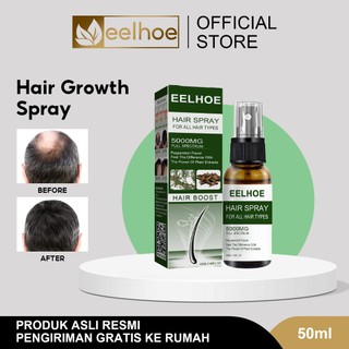EELHOE Hair Growth Spray50ml Penumbuh Rambut Botak Semprotan|Serum Penumbuh Rambut|Anti Rontok Rambut|Menyuburkan Kulit Kepala|Melembapkan Rambut