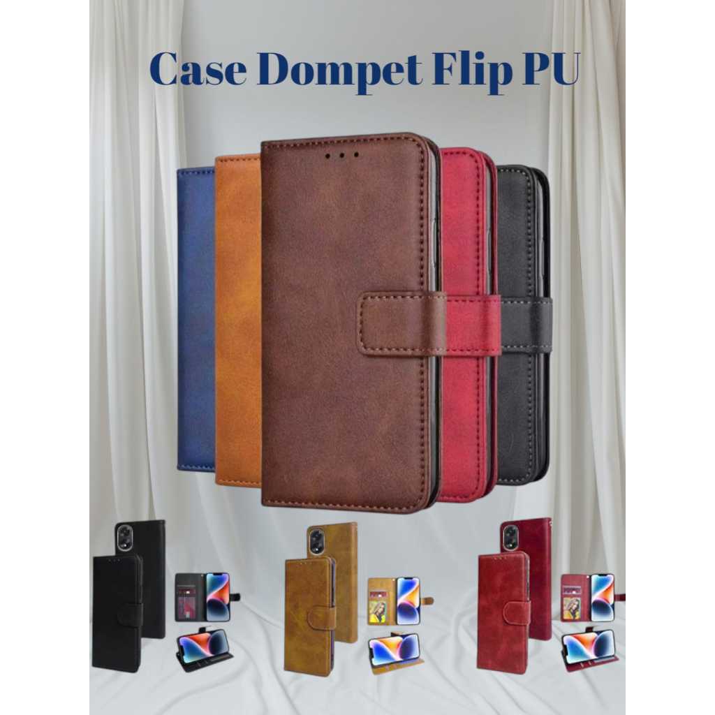 กระเป๋าสตางค์หนัง PU Oppo A16E/A16K A37/Neo 7 A53/A33/A32 A54 5G A55 4G A74 4G A74 5G Reno 4F 5 6 5G