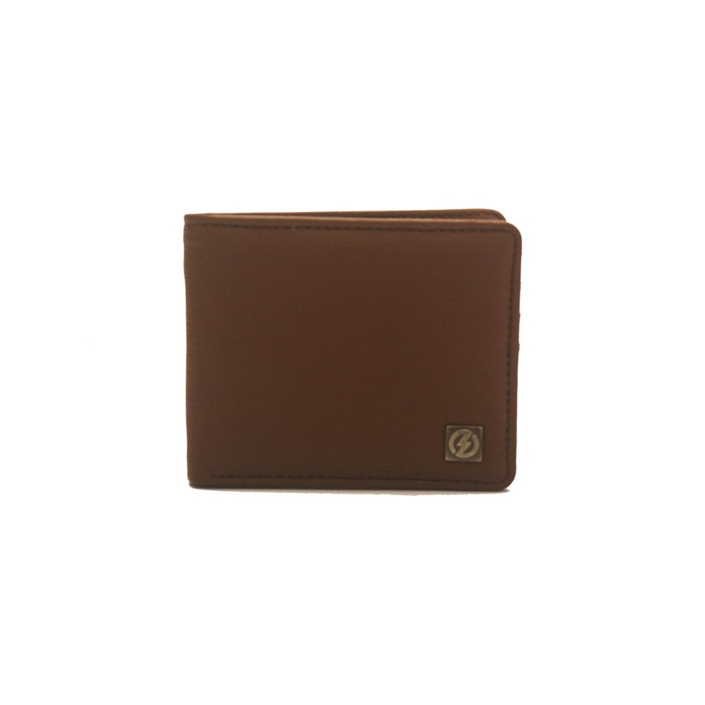 SKATERS YC002 SHORT 2-FOLD WALLET IMITATION DARK BROWN