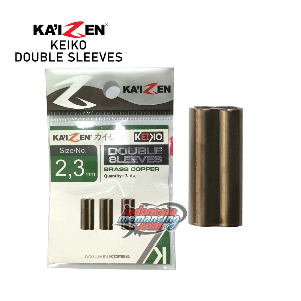 KAIZEN KEIKO DOUBLE SLEEVES Neklin Clamp | เบอร์ 0.7 ถึง 2.3 | ตัวหนีบลวดคอ ~ร้านIM
