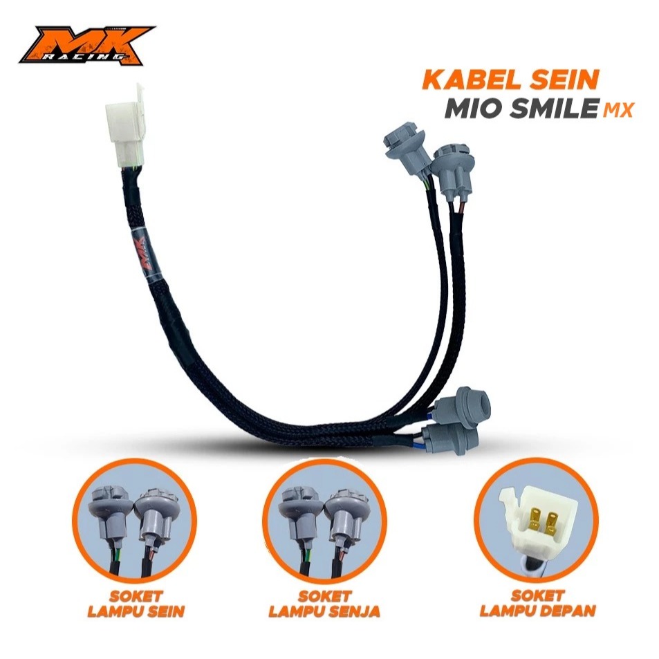 MK Racing Cable Fitting สําหรับ Yamaha Mio Smile / Sporty / MX Braided Sleeve Fiber