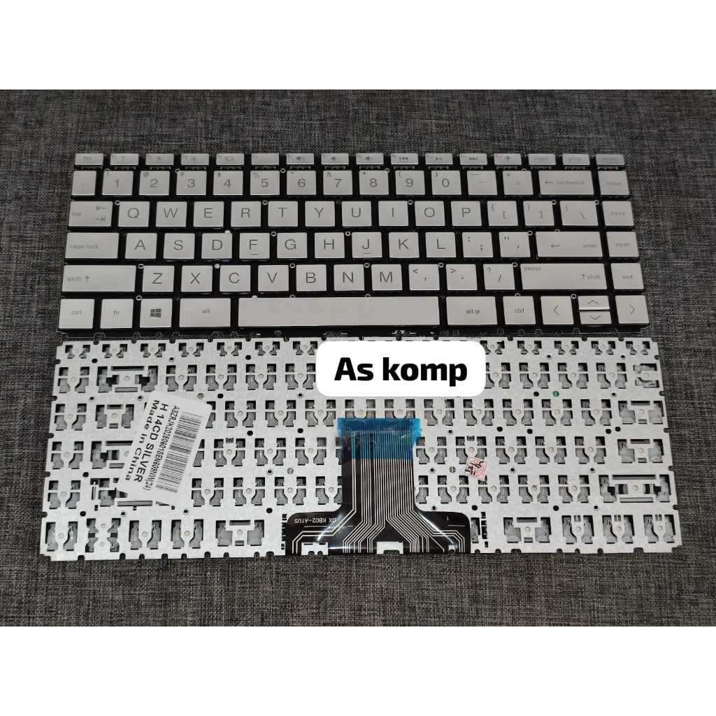 คีย์บอร์ด HP Pavilion X360 14CD 14-CD 14M-CD 14T-CD 14-CE SILVER