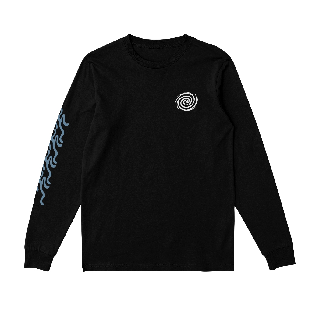 HLWN Running เสื้อยืดแขนยาว Unisex สีดํา - Zesty