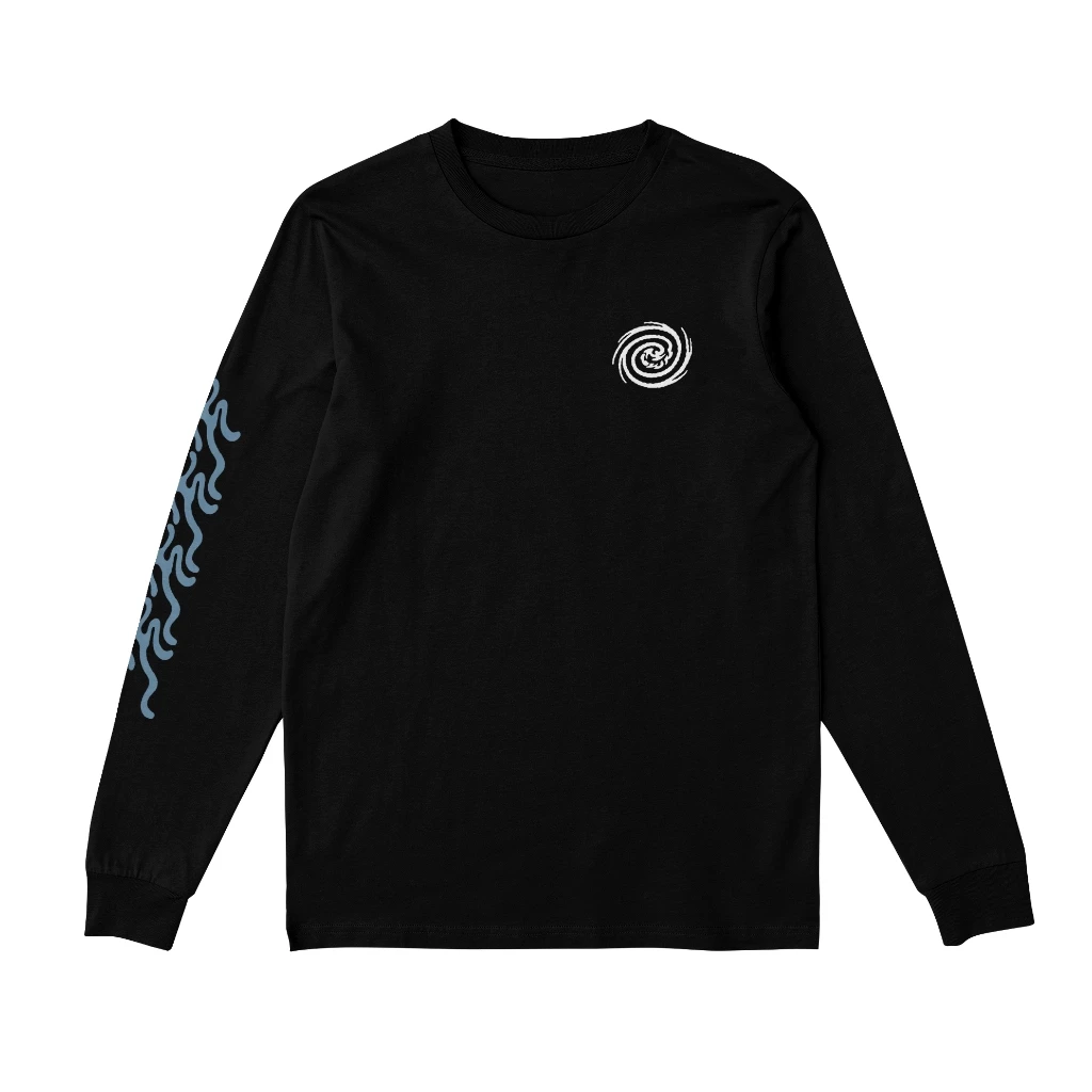 HLWN Running เสื้อยืดแขนยาว Unisex สีดํา - Zesty