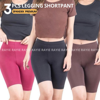 3 Pcs Celana Shot Shorpants Wanita Legging Pendek Bahan Spandek Premium