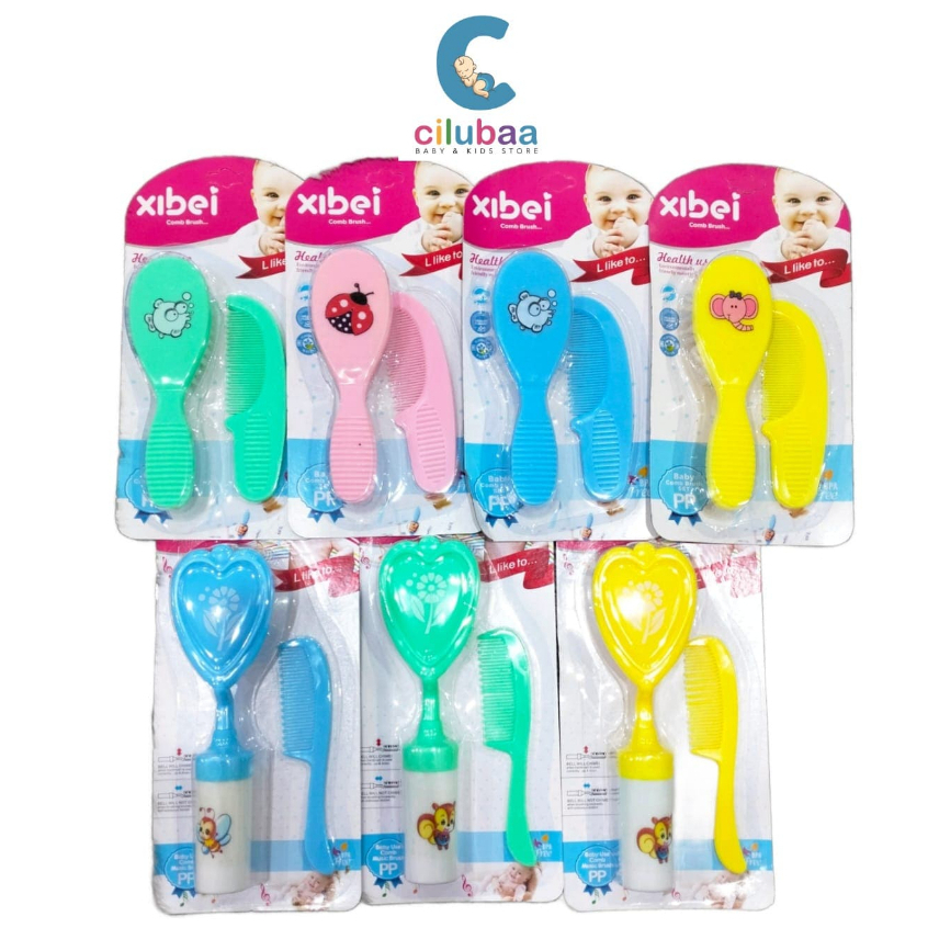 Xibei Baby Comb และแปรง / หวีเด็ก และแปรง 2in1
