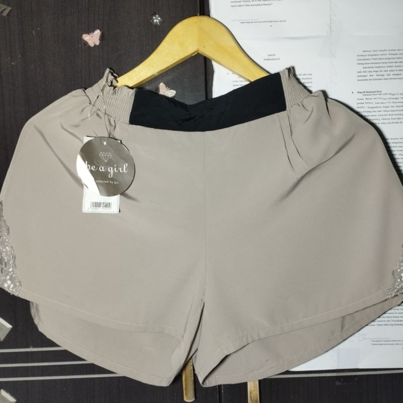 [ใหม่] กางเกงขาสั้น BE A GIRL PREMIUM MATERIAL