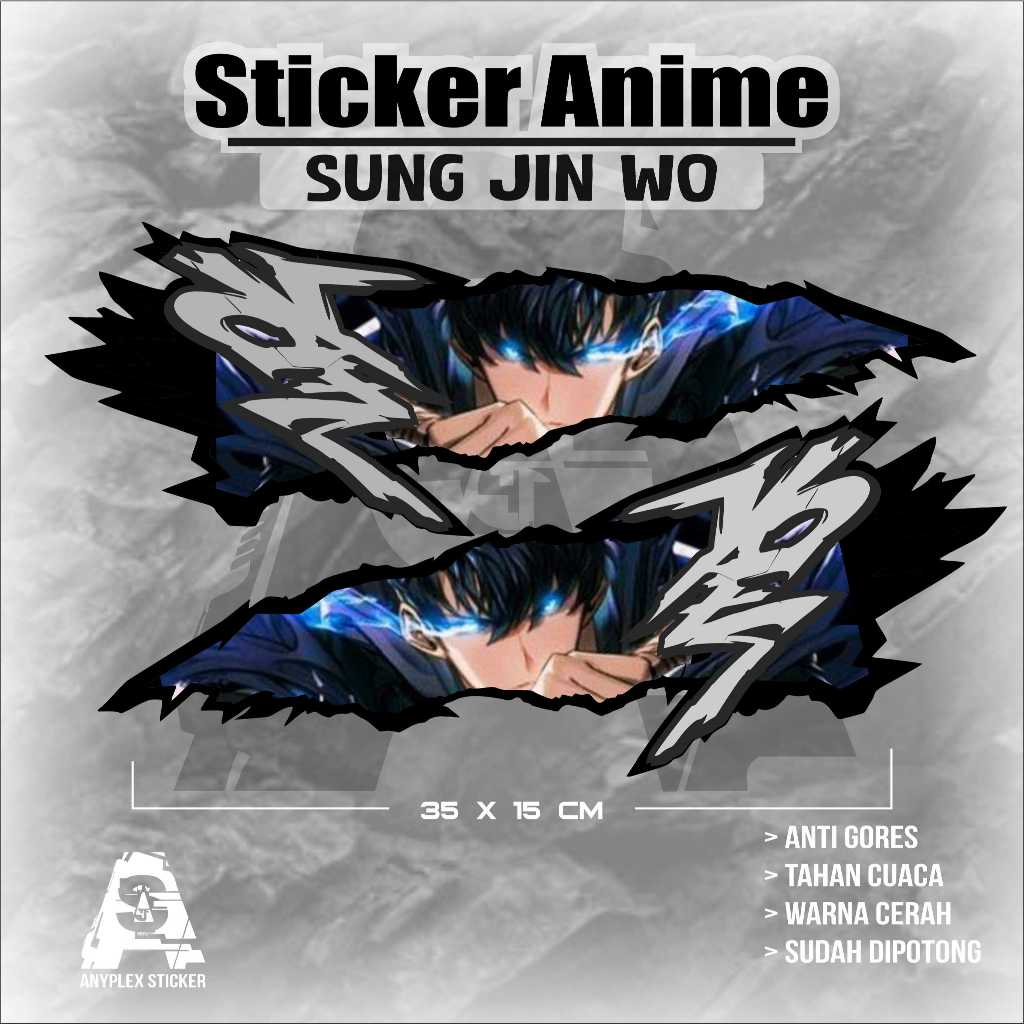 ANIME Stickers Solo leveling sung jin wo สําหรับ MOTORCYCLES Universal สติ๊กเกอร์แบบกําหนดเอง