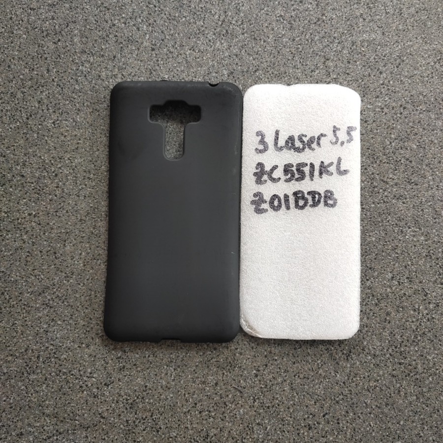 ASUS ZENFONE 3 LASER 5.5IN / ZC551KL / Z01BDB SILICONE RUBBER SOFTCASE และ ANTI-SCRATCH MANTUL