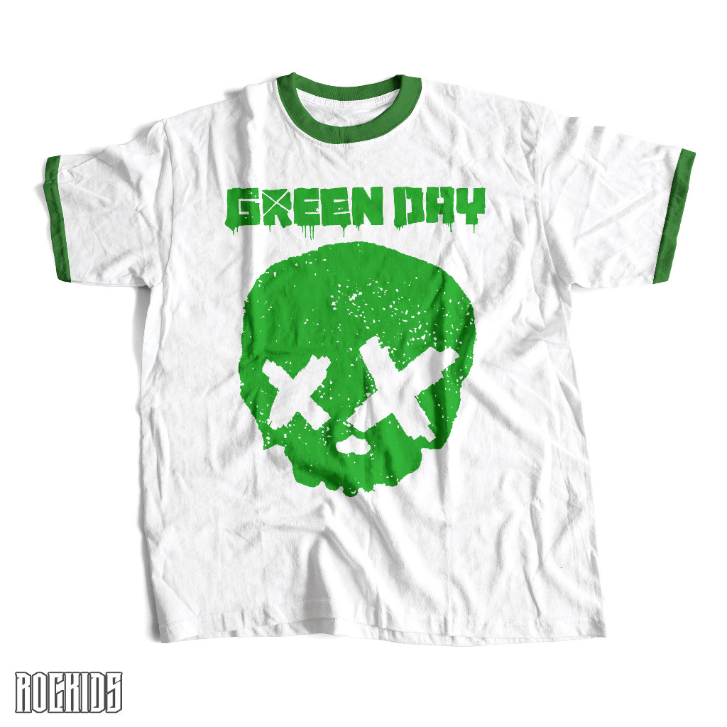 Greenday - เสื้อยืด ringer - เสื้อยืดเด็กและเด็ก Greenday - เสื้อยืดเด็ก Greenday - เสื้อยืดเด็ก Gre