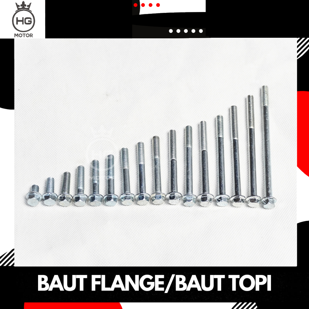 หน้าแปลน Bolt M6x10 M6x15 M6x20 M6x25 M6x30 M6x40 M6x45 M6x50 M6x55 M6x60 M70 M6x6x80 M6x6x20 M6x20 